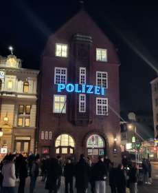 The David Watch police station in Hamburg, Germany