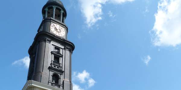 The landmark of Hamburg, the St.Micheals church