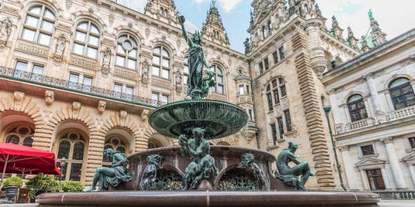 the hygie fountaine in hamburg, Germany