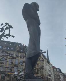 Heinrich Heine Statue in Hamburg, Germany