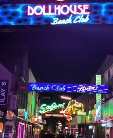 Reeperbahn in St.Pauli in Hamburg