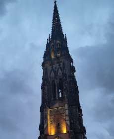 St.Nikolai Bombed out Church from WWII in Hamburg, Germany